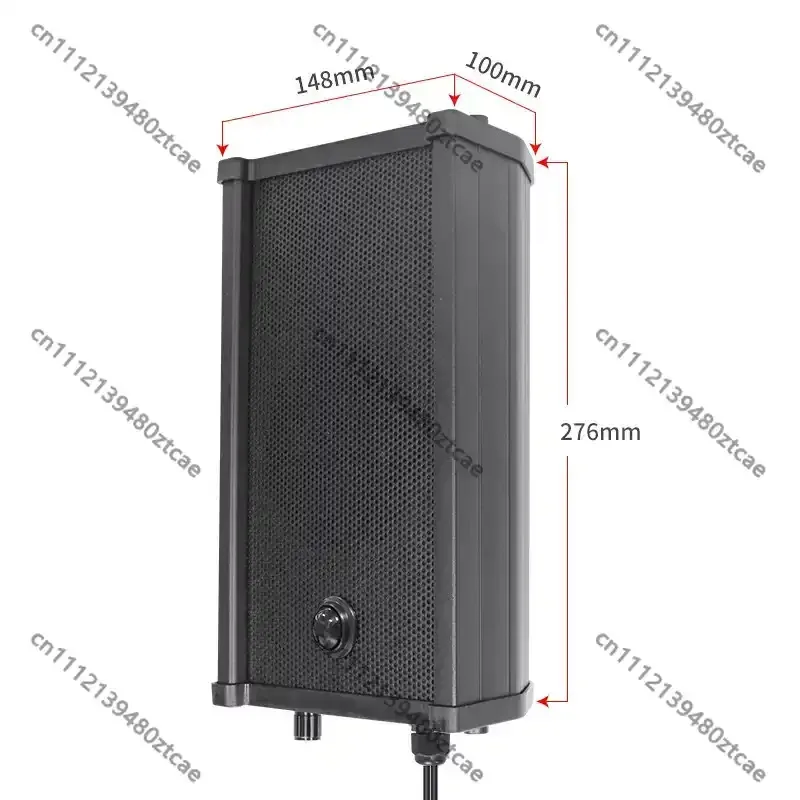 Black 30W Waterproof PIR Motion Sensor Voice Sound Column Custom Voice Outdoor Player