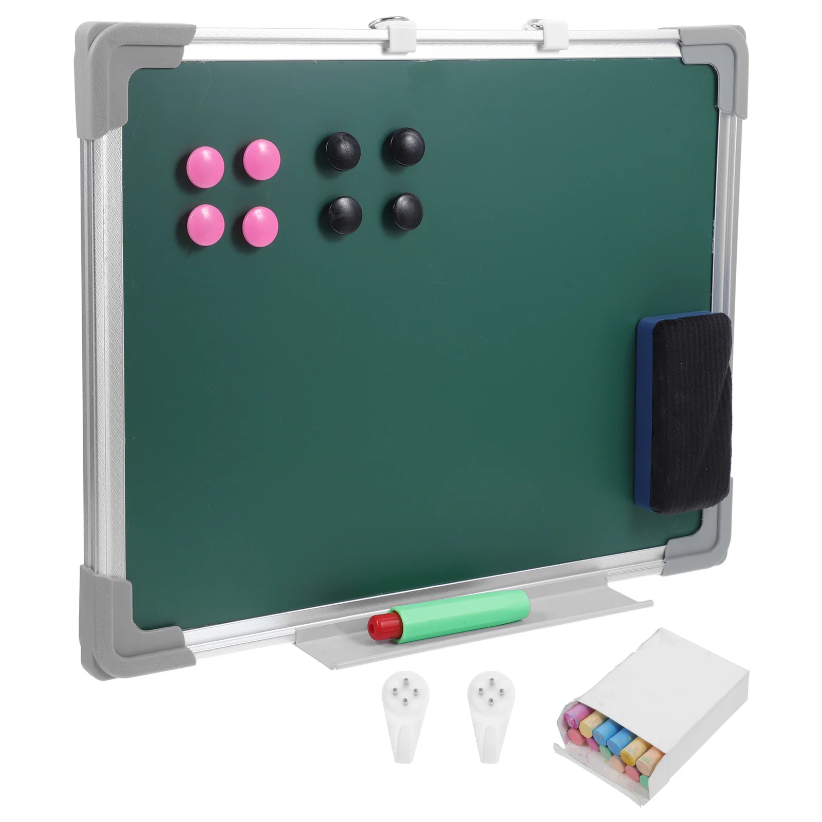 Tabletop Chalkboard Erasable Magnetic Blackboard Sign Dry Erase Plastic Hanging