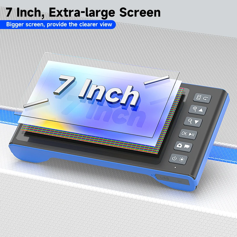 7 Inch IPS Screen Borescope Camera HD1080P Single Dual Triple Lens HD1920P 5MP Autofocus USB Car Inspection Endoscope Take Photo