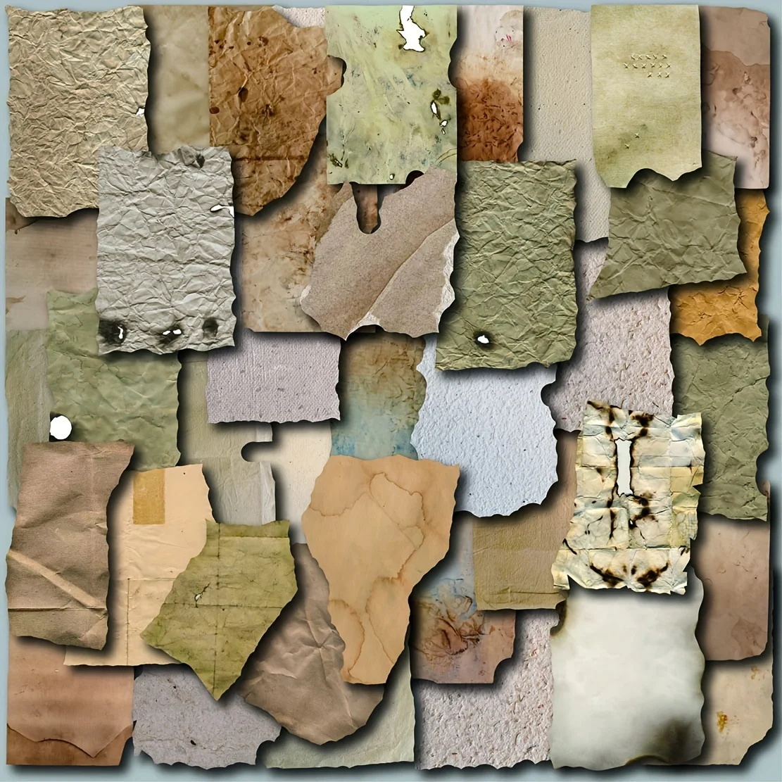 50PCS Vintage Aufkleber für Junk Journal Wasserflaschen Telefon Fall Laptop Scrapbooking Liefert Falten Aufkleber