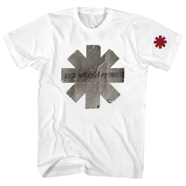 2026 Summer Chili Duct Tape Log RED HOT Chili PEPPERS RED HOT Chili PEPPERS Rock T-shirt Suitable for Both Men and Women