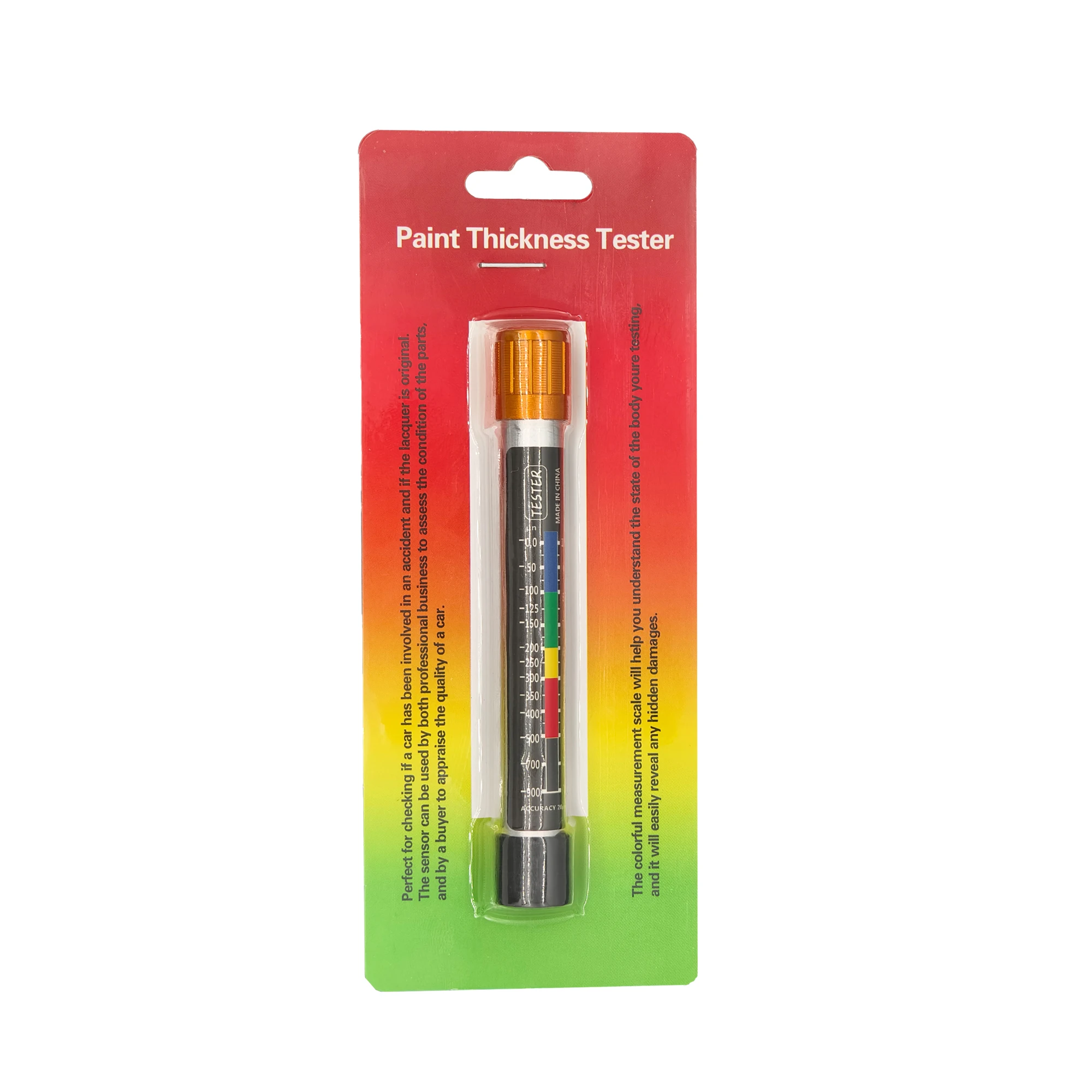 Car Paint Test Thickness Tester Meter Gauge Auto Paint Crash Check Test Paint Tester with Magnetic Tip Scale
