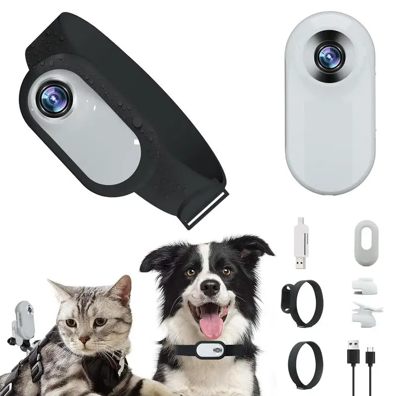 Sport Action Camera Cat And Dog Collar Camera Wireless Hd 1080P Action Camera Portable Mini Body Camera With Video Records