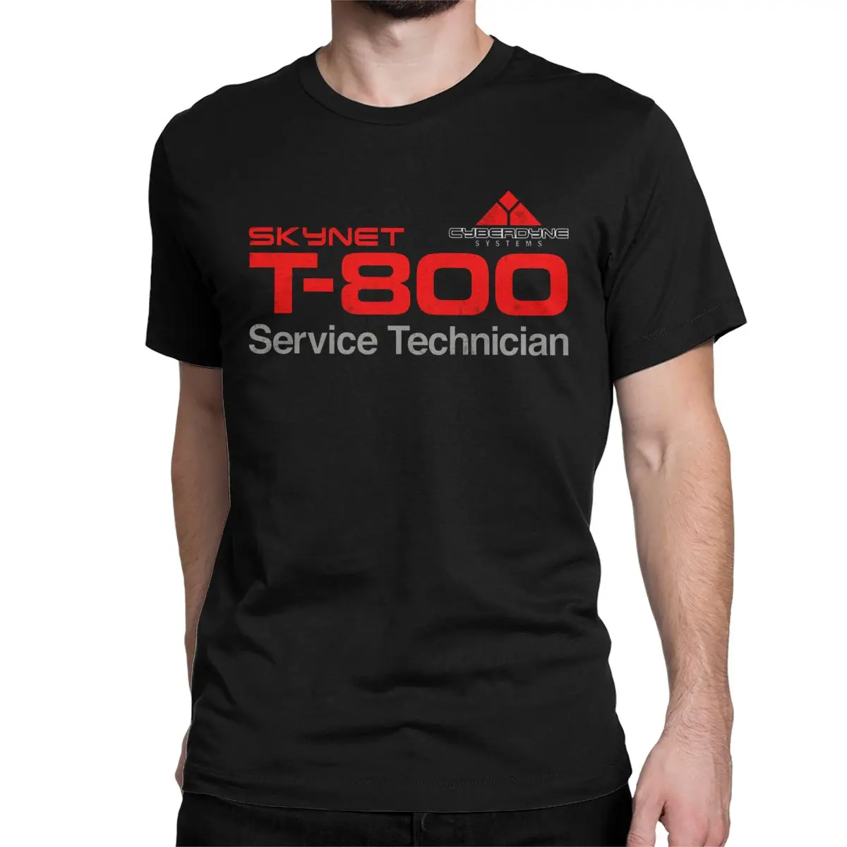 T-800 Technician T-Shirt Men Women Terminator Cyberdyne Cyborg Cotton Tee Shirt Crewneck Short Sleeve T Shirts Original Tops