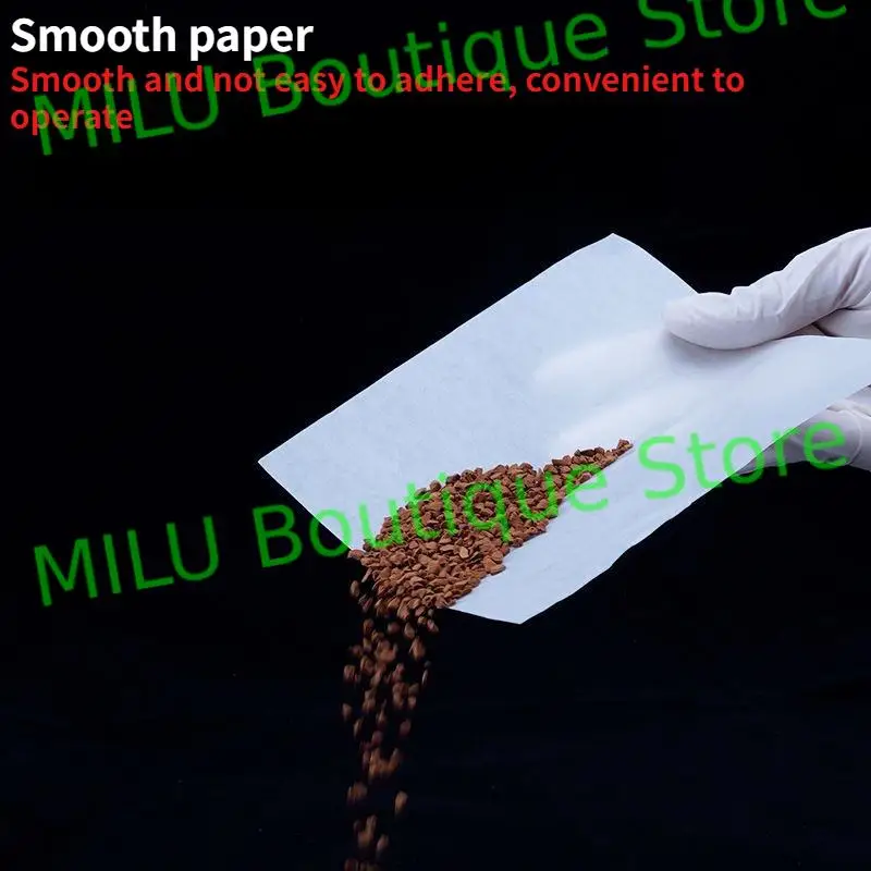 1pack (500pcs) Lab Use Square Smooth Sulphate Paper Weighing Paper 60/75/90/100/120/150mm/200mm