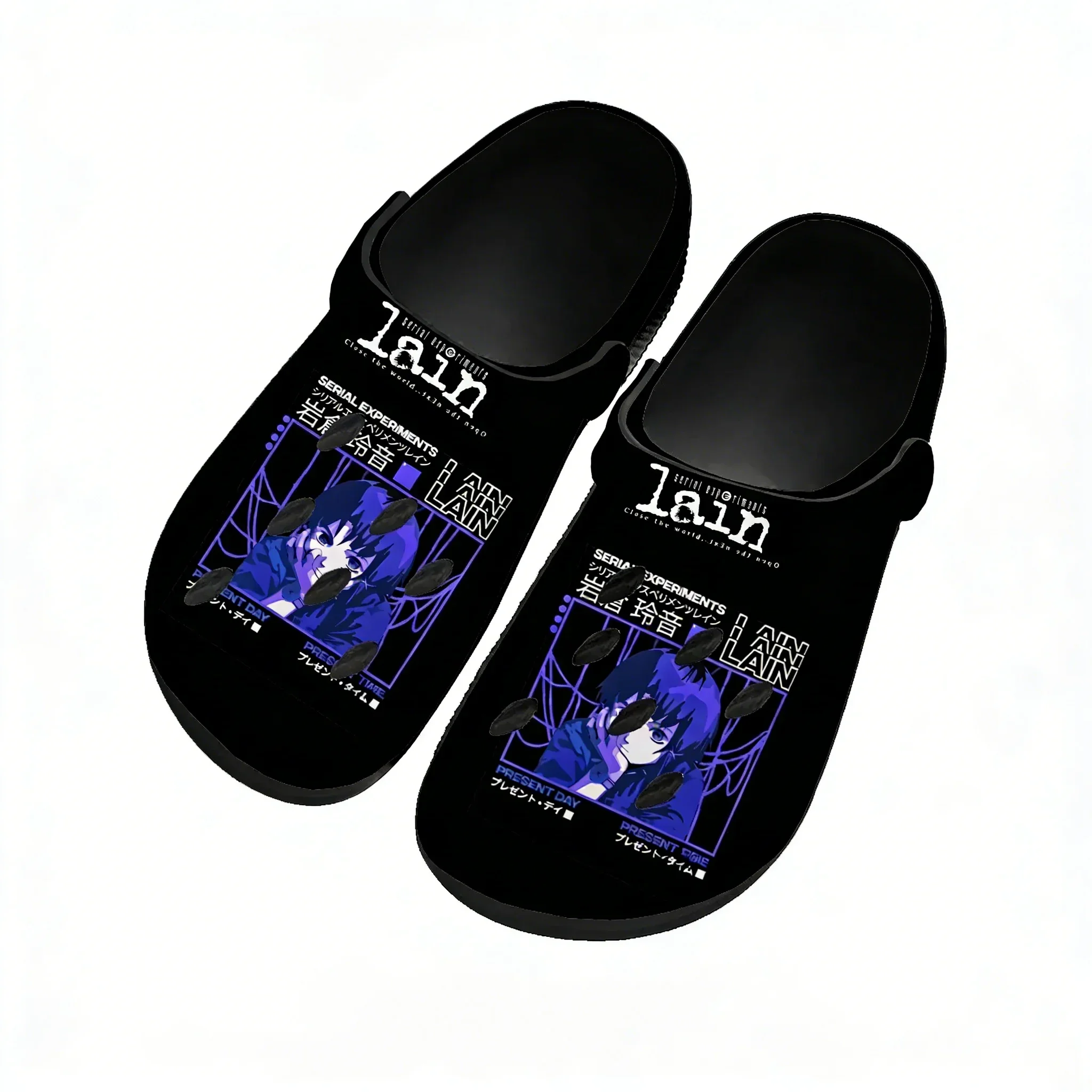 

Serial Experiments Lain Home Custom Sandals Women Teenager Fashion Water Shoe Garden Breathable Comfort Beach Hole Slippers