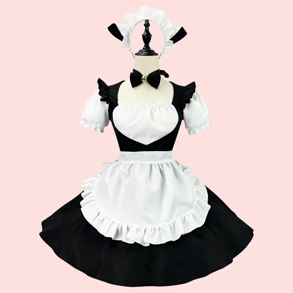 Cosplay costumes anime costume Lolita Black Cat Mimi Cute Bell Maid Dress Waiter Work Clothes