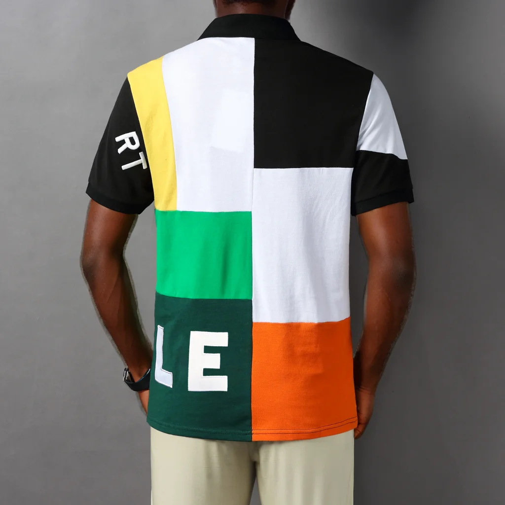 New Men's Polos Classic Plaid Summer Short Sleeve Collar Tee Shirts Golf Designer Sports Royal