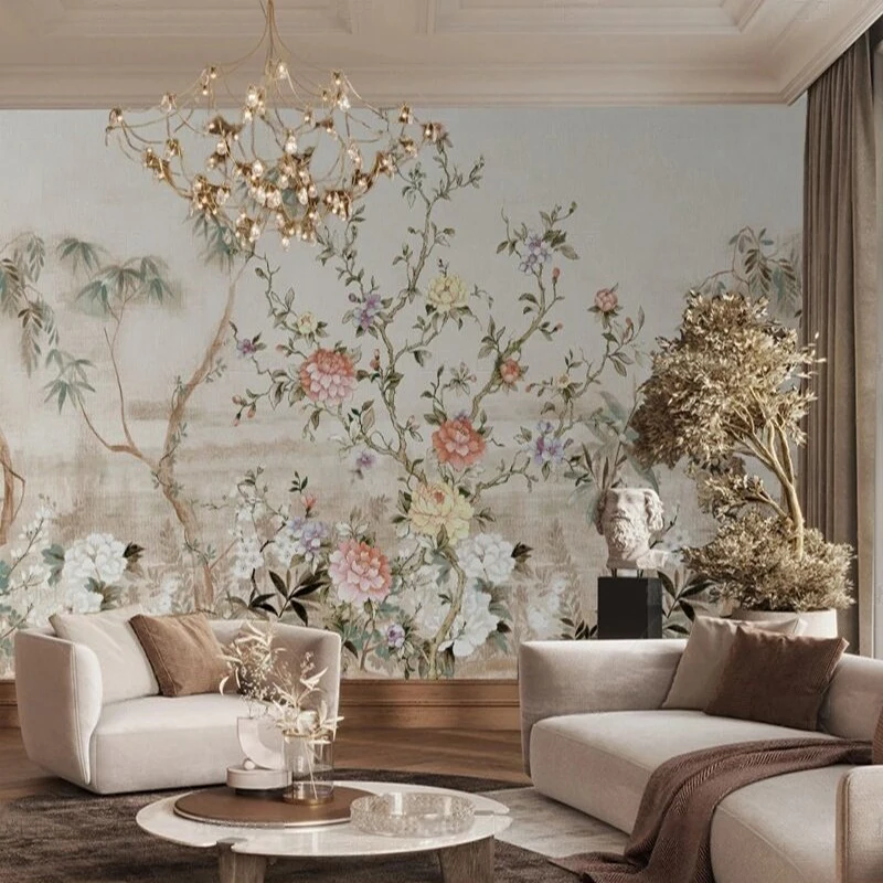 Modern and simple plant and flower pictures interesting landscape pictures TV luxurious home decoration background wall paper