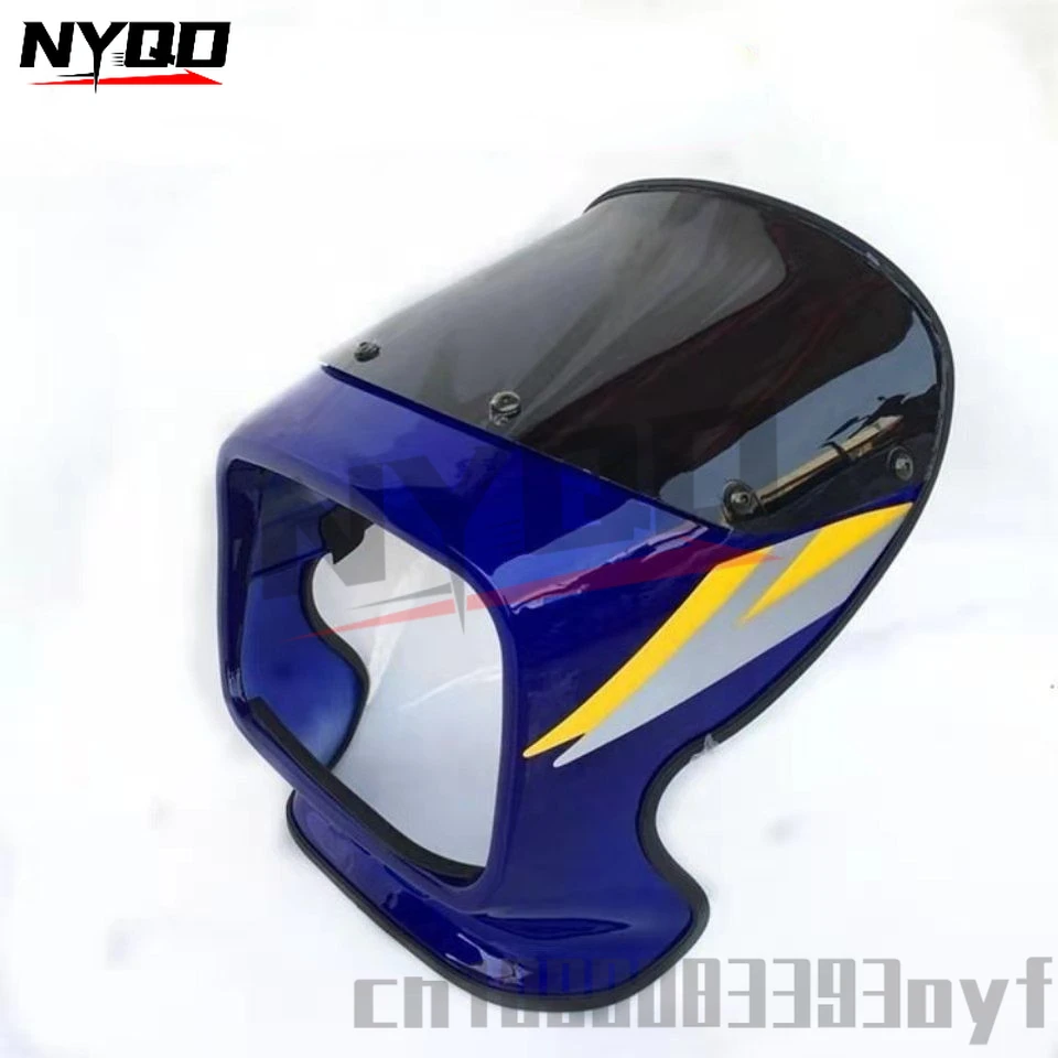 Motorcycle Front Headlight Fairing Cover Red ABS Plastic WindScreen Windshield Visor Mask for GS125 Full Fairing Kits