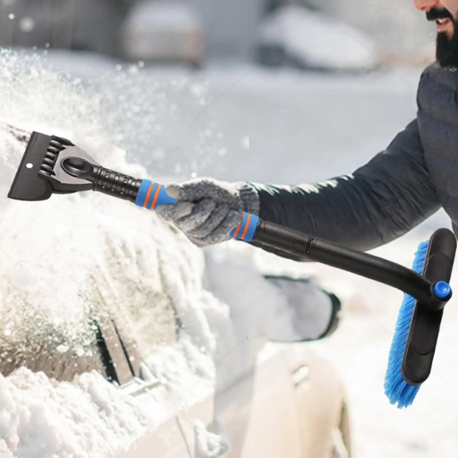 

Автомобильный скребок для льда, эргономичная ручка, съемная лопата, средство для удаления снега для автомобилей, лобовое стекло автомобиля, зимнее окно, грузовик, морозильник, лед