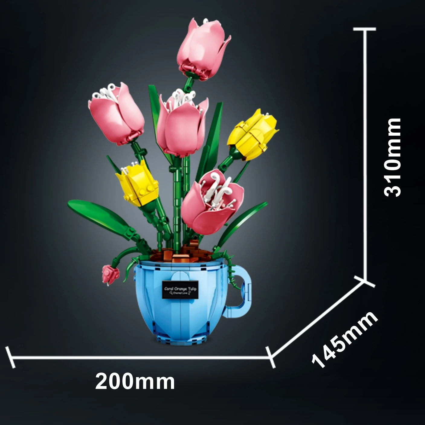 Set Blok Bangunan Cangkir Kopi - Home Decor Tulip ulasan dan harga