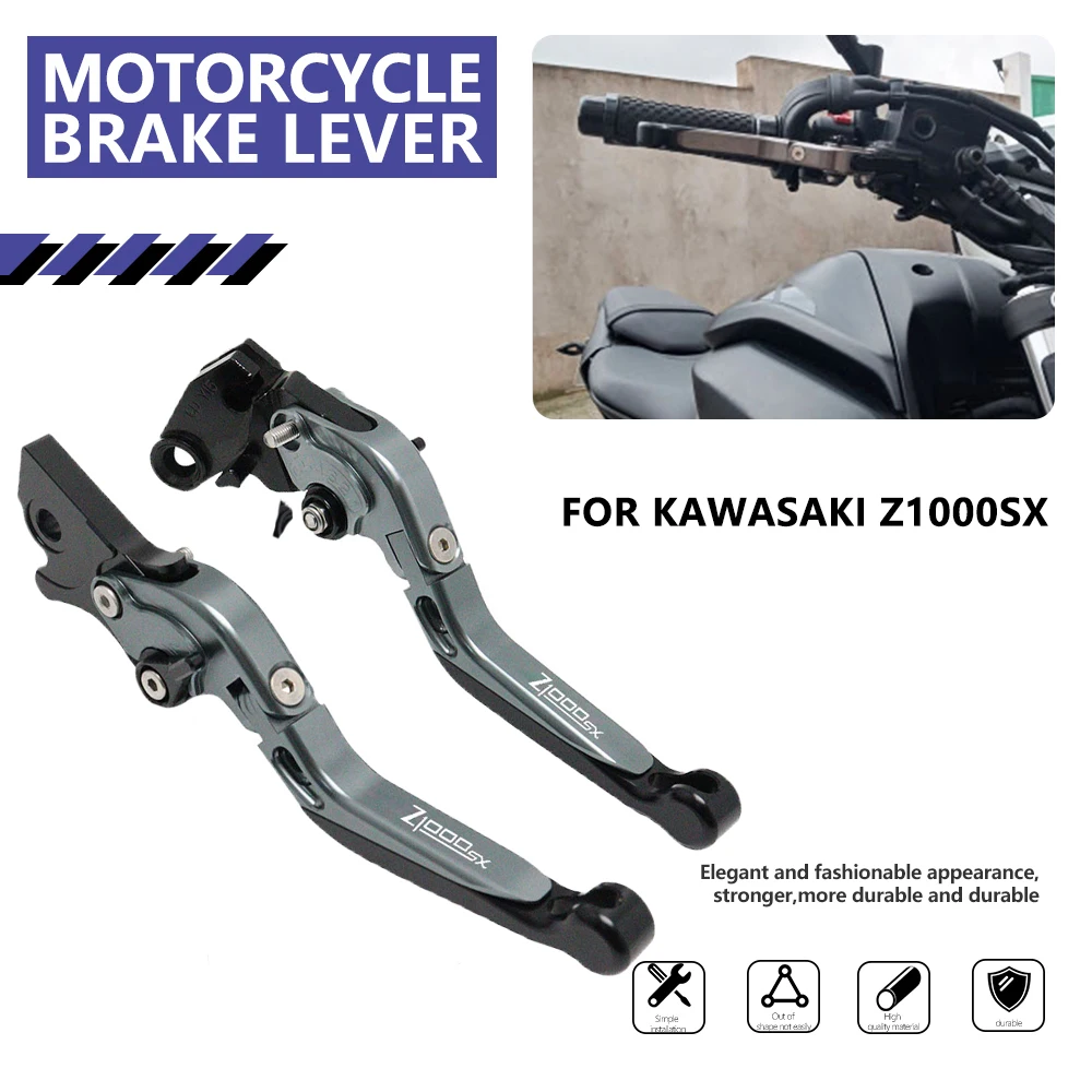 

For Kawasaki Z1000SX Ninja 1000 Tourer 2011-2016 Folding Brake Clutch Levers Motorcycle Adjustable Extendable CNC Handles Lever