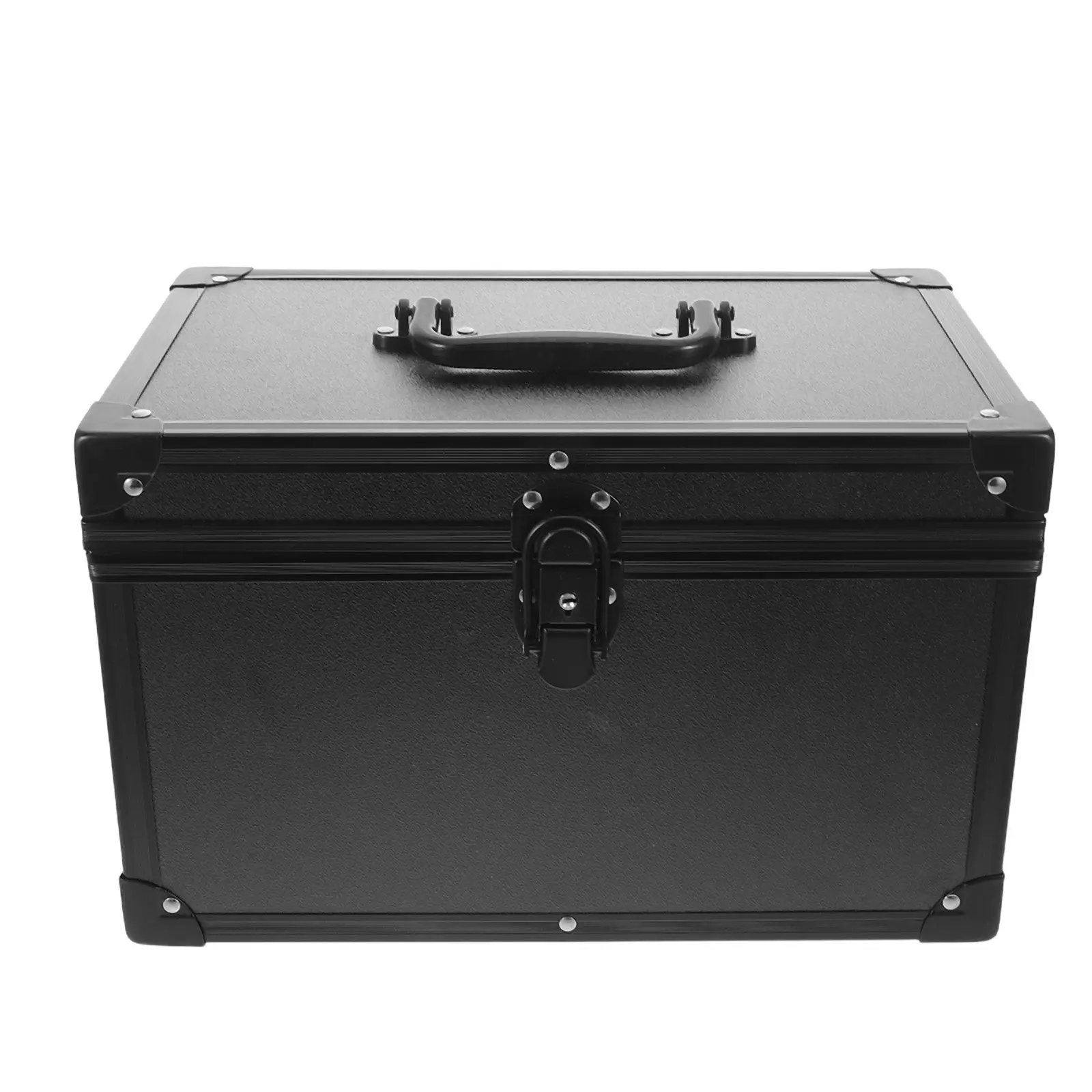 

Компактный кейс для фокуснического реквизита с двойным слоем, алюминиевый переносной кейс-органайзер для иллюзионных аксессуаров, портативный, для выступлений