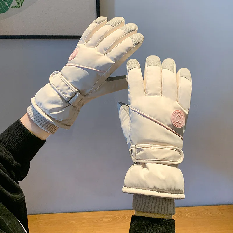 

Fanceey Winter Cycling Women's Gloves Non Slip Touch Men's Ski Gloves Snowboard Accessories Waterproof Pocket Warm Ski Gloves