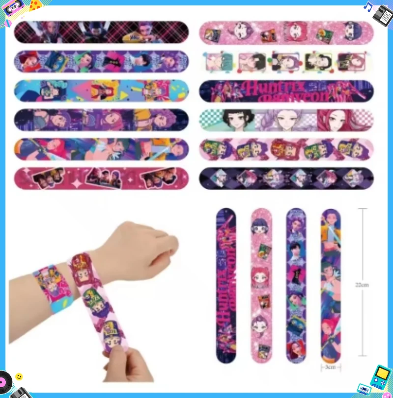 2026Kpop شيطان فيلم الصيادين الوشم المؤقت للإزالة لصاقات وشم للأطفال لوازم الحفلات الديكور هدية هدايا عيد الميلاد #1