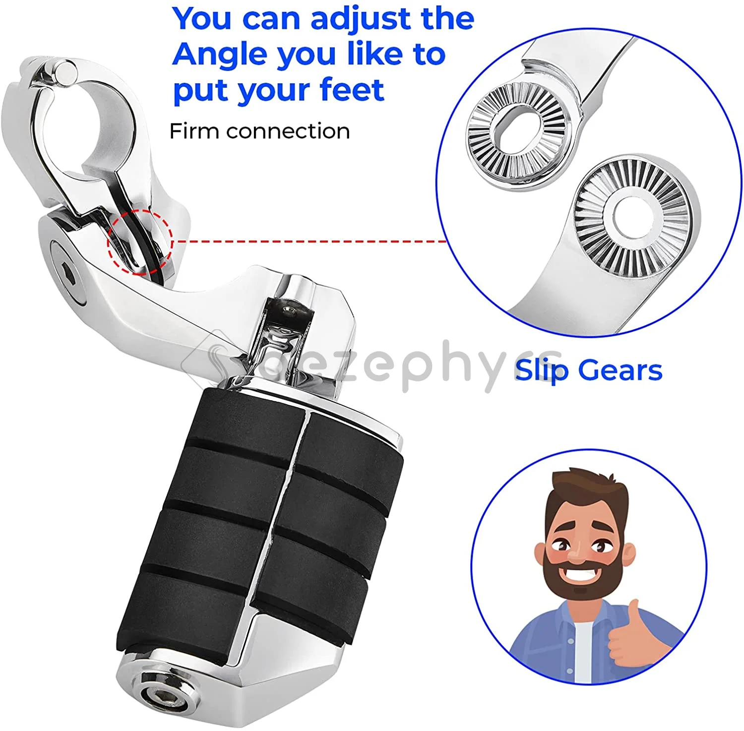 Motorcycles 1.25" 32mm Highway Pegs Engine Guard Foot Pegs Mount For Honda Harley Electra Glide Softail Sportster Fat Boy Dyna view 2