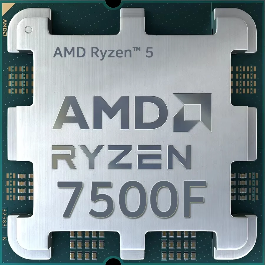 AMD Ryzen 5 7500F CPU 5.0GHz 6 Core 12 Thread 32MB Game Cache 65W