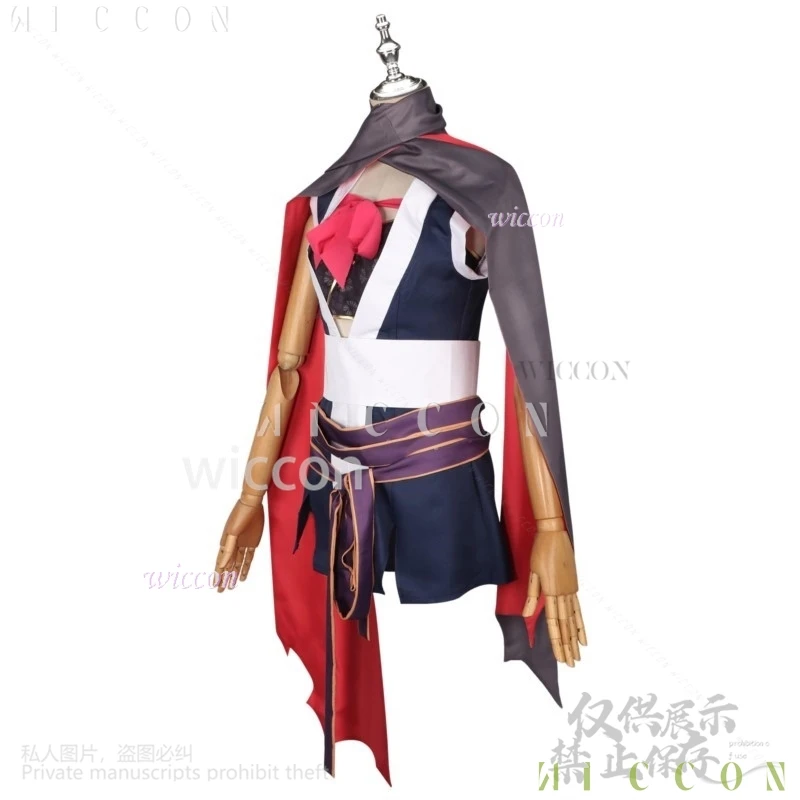 애니메이션 게임 Senren * Banka 코스프레 애니메이션 히타치 마코 일본 닌자 유니폼 섹시한 튜브 드레스 로리타 가발 여성용 여성용 Cos Custom