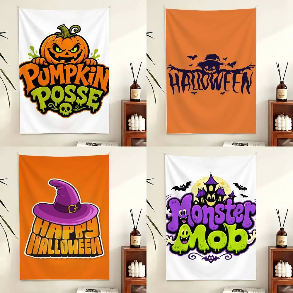 All Hallows Eve Flag Outdoor Decorations for Bedrooms Home Decor Items Banners Tapestry