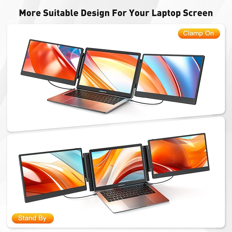 

Wonderful S3 14" Por - FHD 1080P IPS | Type-C | Laptop Screen Extender for Windows &
