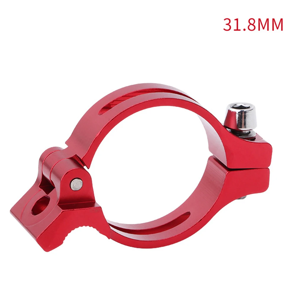 

Reliable Shifter Support MTB Bicycle Front Derailleur Brazeon Clamp Adapter Aluminum Alloy 31 8mm/34 9mm Black