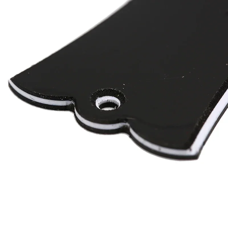 2 Holes Bell-shaped PVC Truss Rod Cover Plate Scroll Plate for Gibson LP SG Flying V ES Guitar Black - view 2