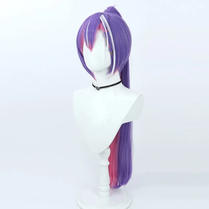 Hololive VTuber Tokoyami Towa cosplay perruque cyberpunk Halloween cadeau