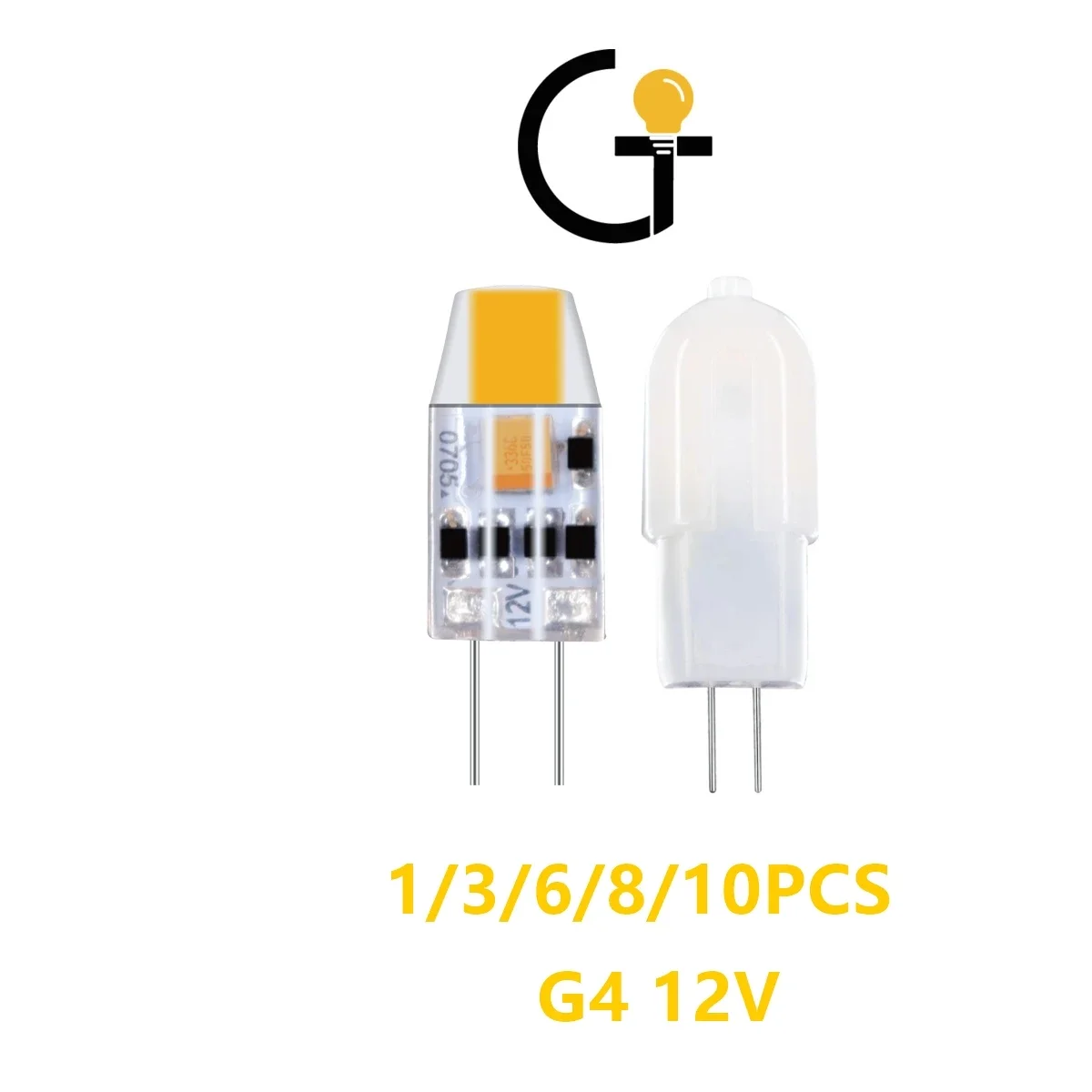 

LED Mini bulb G4 AC/DC 12V 1.2W 1.4W high light efficiency stasmo-free for crystal chandeliers instead of 20W 50W halogen lamps