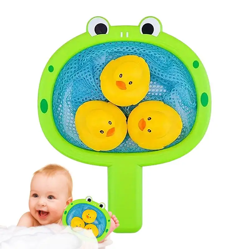 

Bath Fishing Toy Cute Crab Duck Kids Fishing Toy With Fishing Net Bathtub Toy Interactive Kids Water Toys Fishing Game For Kids