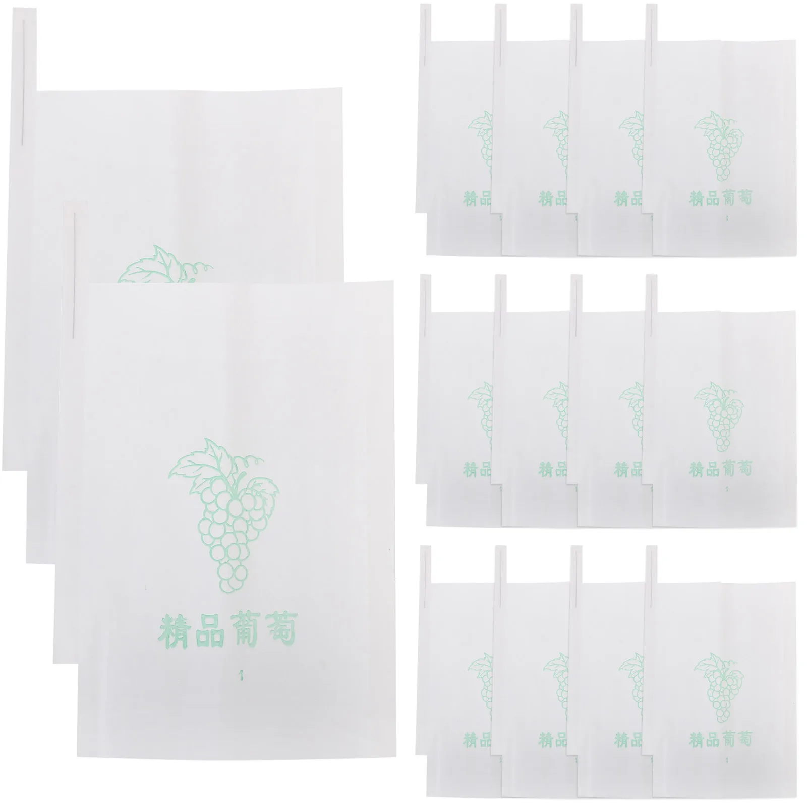 

100pcs Grape Packaging Bag 24x33cm Transparent Paper Fruit Protector Nursery Grow Bags Waterproof Breeding Gardening Supplies