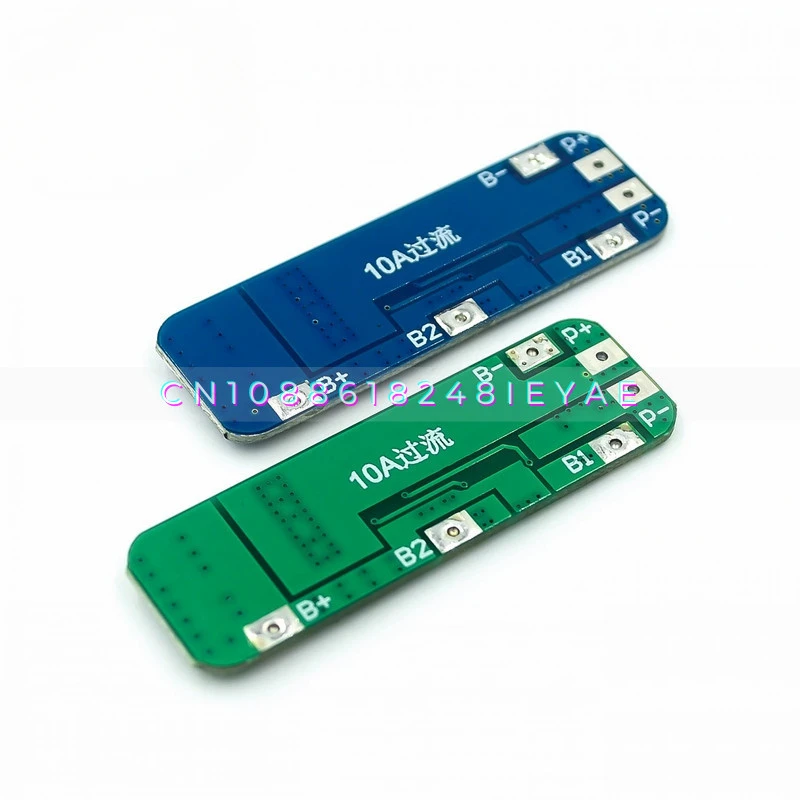 3 Strings of 12V18650 Lithium Battery Protection Board 11.1V 12.6V Anti-overcharge, Peak 10A Over-current Protection