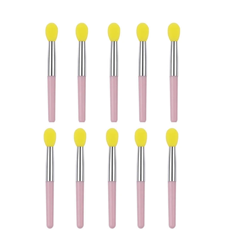 L8RD Travel Silicone Lip Brushes 10 Pack Non Irritating Design Perfect for Delicate