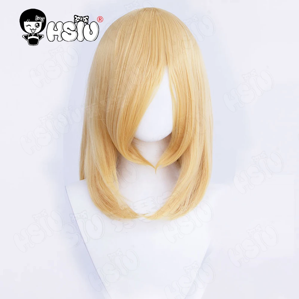 45Cm peruka do cosplay peruka syntetyczna z włókna HSIU 18 kolorów 45cm biały różowy czerwony srebrny peruka Anime peruka imprezowa + czapka z peruką — zdjęcie 5