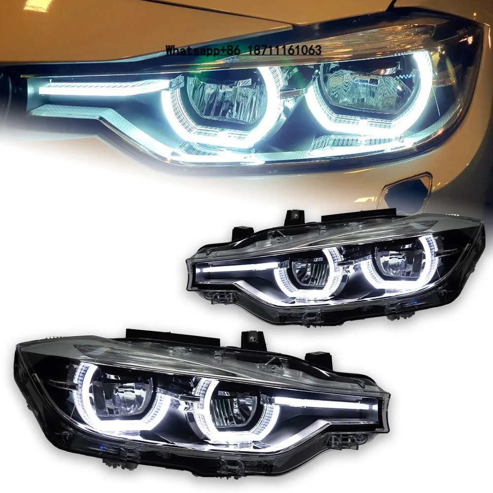 Specialized 2012-2019 for F30 Xenon Modified Spoon-Shaped Headlight Assembly Led Turn Signal Accessories 12V