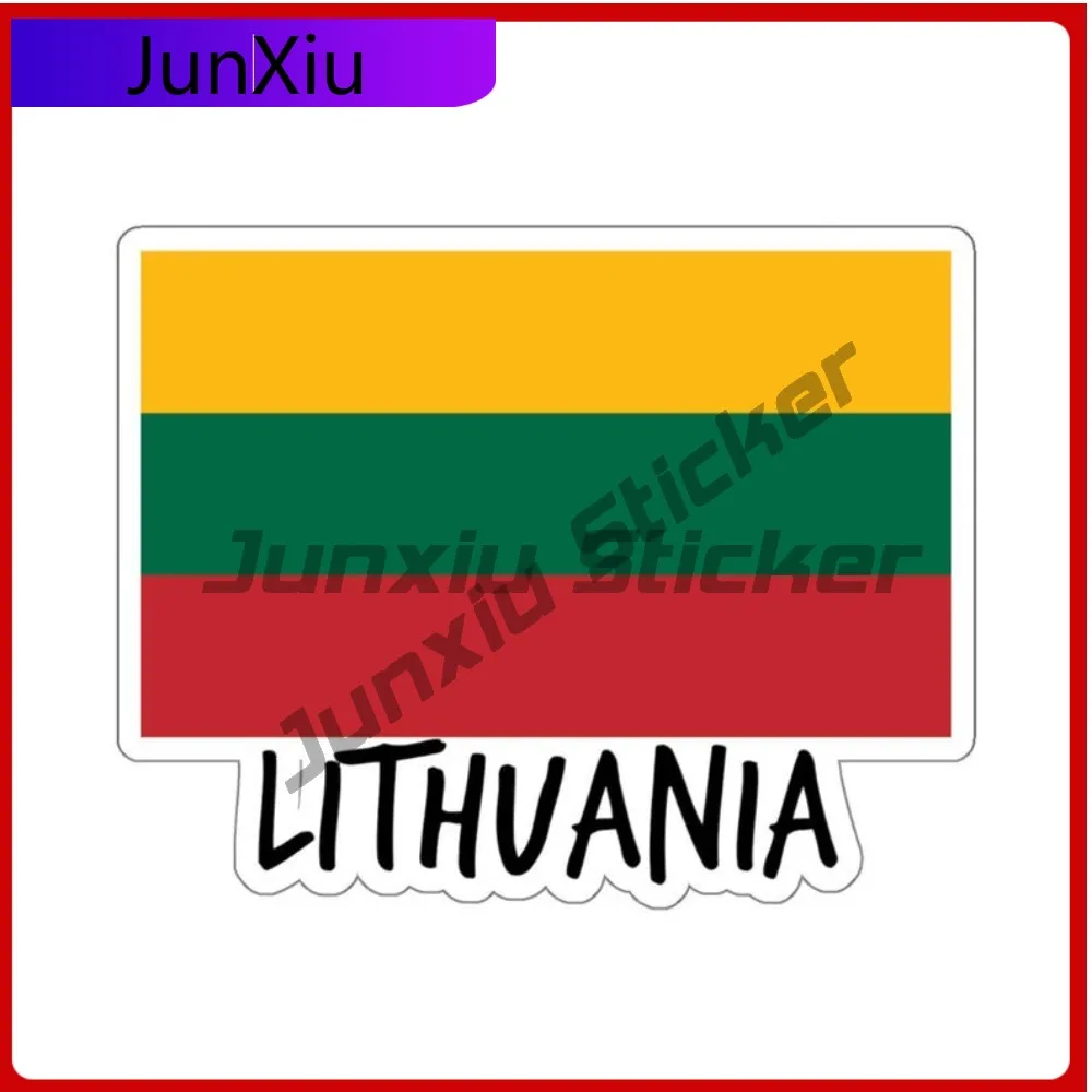 

Lithuania Flag Travel Sticker Funny Funny Camper Durable Vinyl Car Modification Vinyl Decal For Car Truck SUV Window Bumper