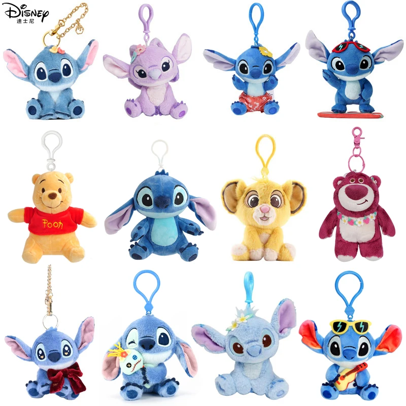 

100% Оригинальные плюшевые игрушки Disney: Стич, Король Лев Симба, Скрэмп, Ангел, Лотсо, Винни. Мягкие игрушки из мультфильмов, подарок на день рождения для детей.
