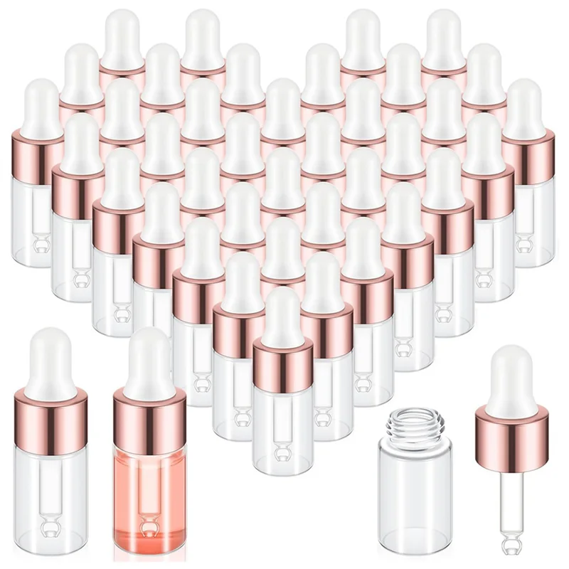 

AB33-200 шт., мини-стеклянная бутылка-капельница, прозрачные бутылки-капельницы для эфирного масла, стеклянные контейнеры для образцов капель для путешествий, 3 мл