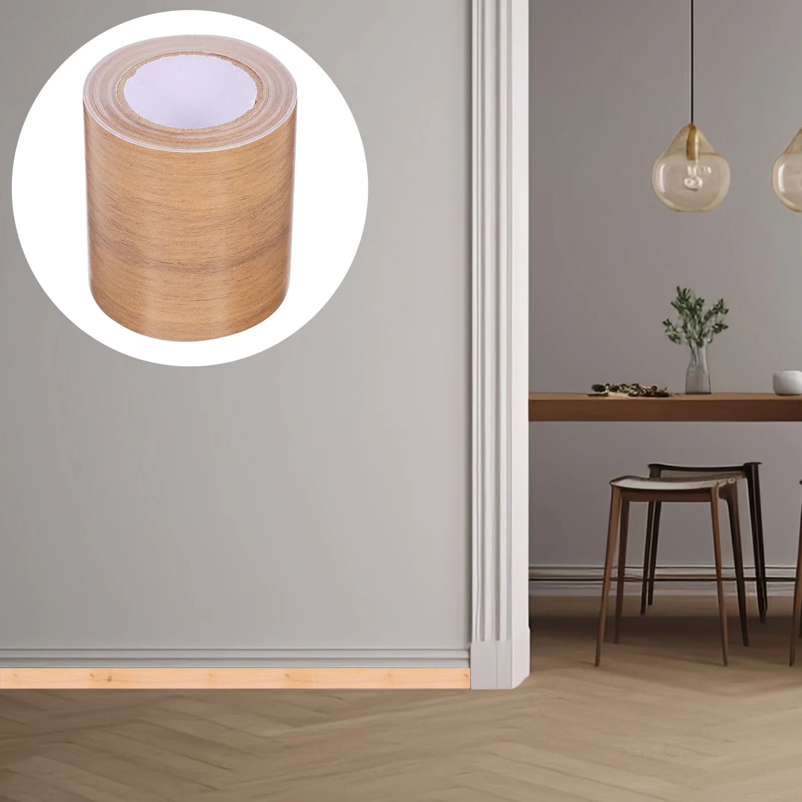 

2 Rolls Skirting Board Covers Self Adhesive Peel Stick Floor Baseboard Trim Wall Decoration Flexible Molding Sticker