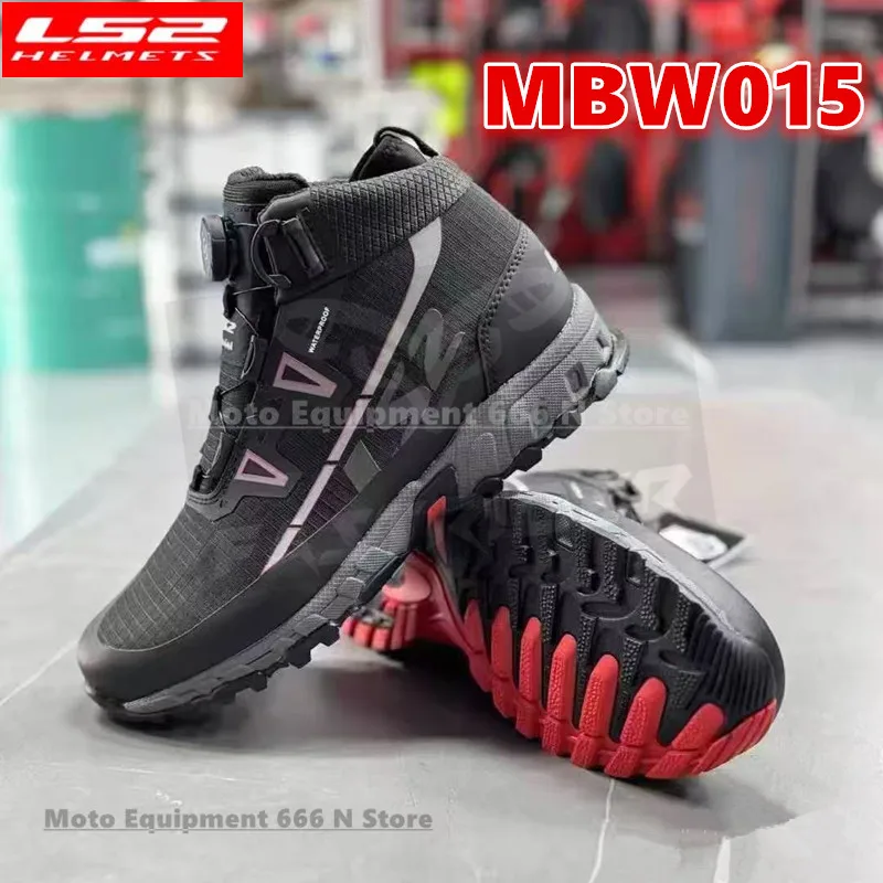 

LS2 MBW015 Мотоциклетные ботинки Мужская универсальная мотоциклетная обувь Водонепроницаемые дышащие и противоосенние ботинки для мотокросса