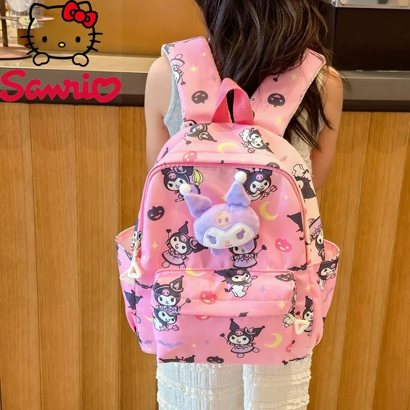  Hello Kitty Kuromi My Melody Cinnamoroll Lightweight Nylon Backpack Cute Cartoon Design Travel Casual Outings Polyester
