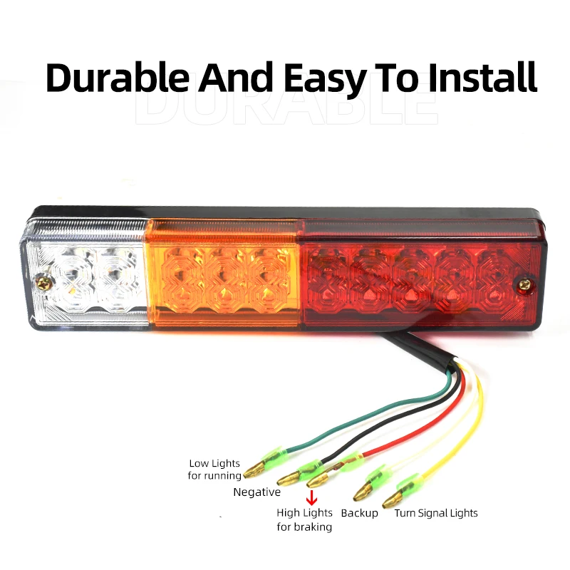 1PC Multifunctional LED Tail Lamp Assemblies for Car/Truck/Pickup/Trailer Rear Turn Signal Reverse Backup Stop Lights