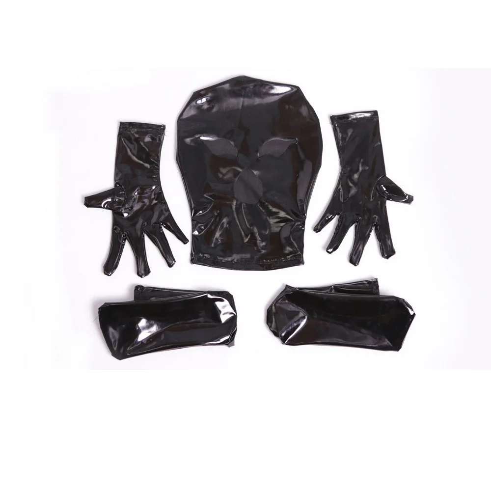 Body masculino de látex metálico brilhante, macacão apertado de pele de corpo inteiro, macacão de borracha vermelho e preto para roupa de balada, dramatização de halloween