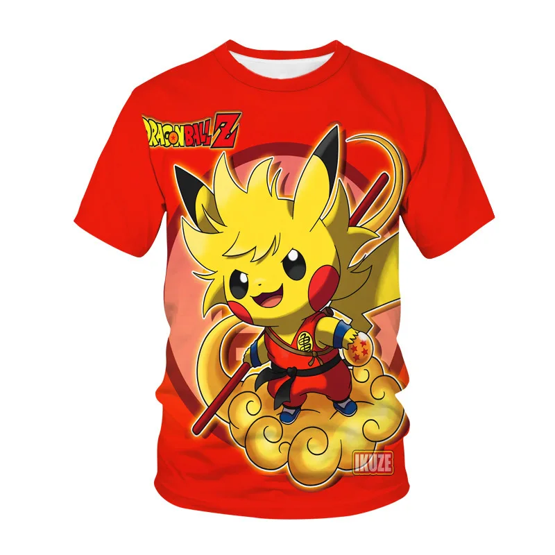 2025年夏の売れ筋新作、3DプリントデザインアニメーションジョイントTシャツ、アウトドアカジュアル通気速乾半袖トップス