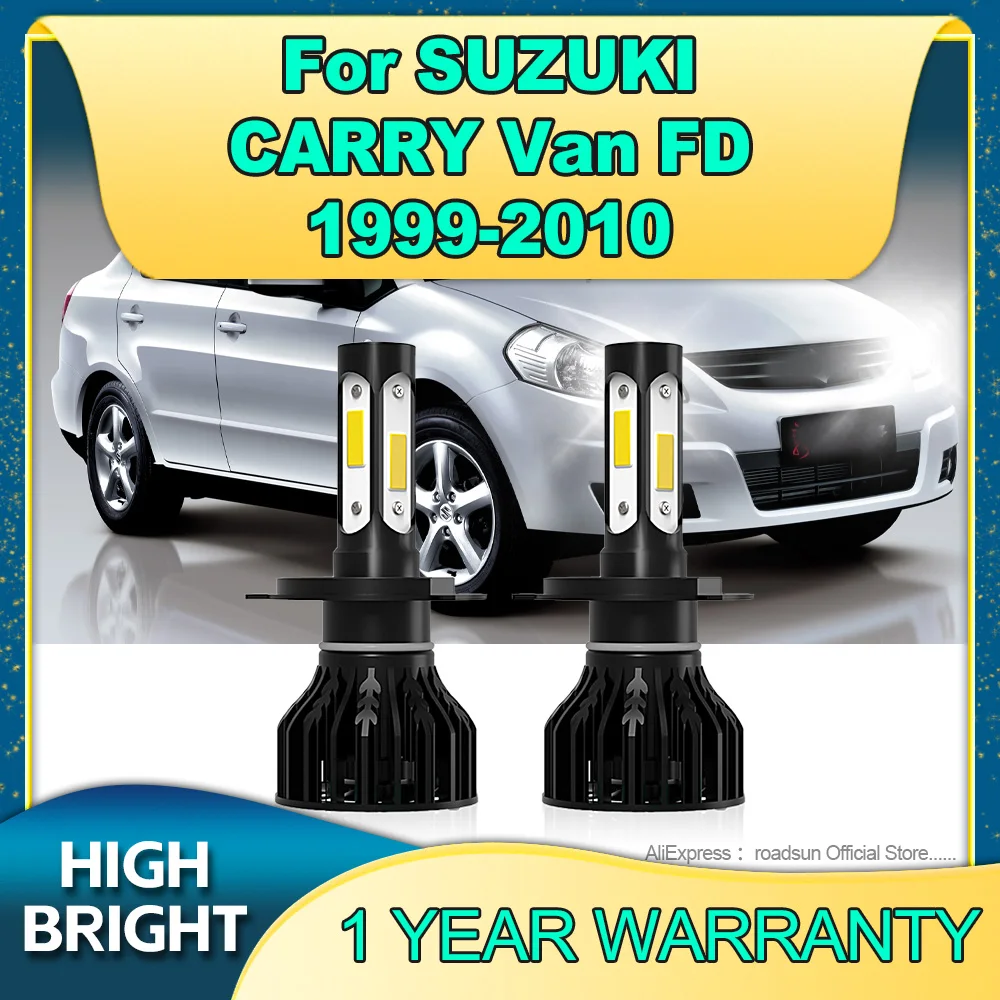 Automotive H4 LED Car Headlight Bulbs 180W 6000K Lamp For SUZUKI CARRY Van FD 1999 2000 2001 2002 2003 2004 2005 2006 2007-2010