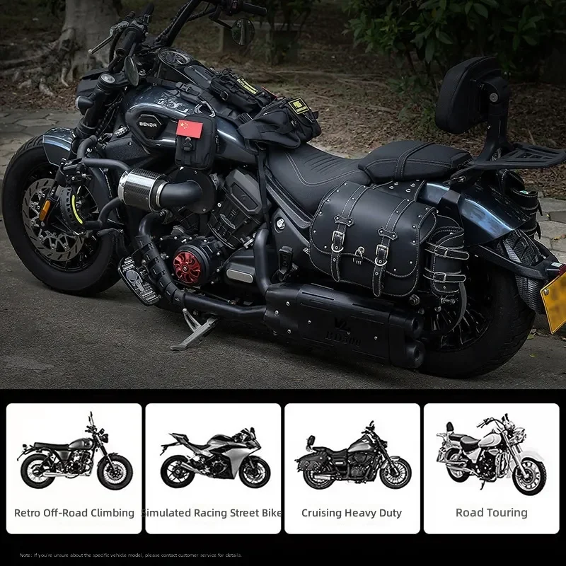 for General Motorcycle Plastic Fuel Tank Bag Waterproof Riding Bag Mounted Base Fuel Tank Vest