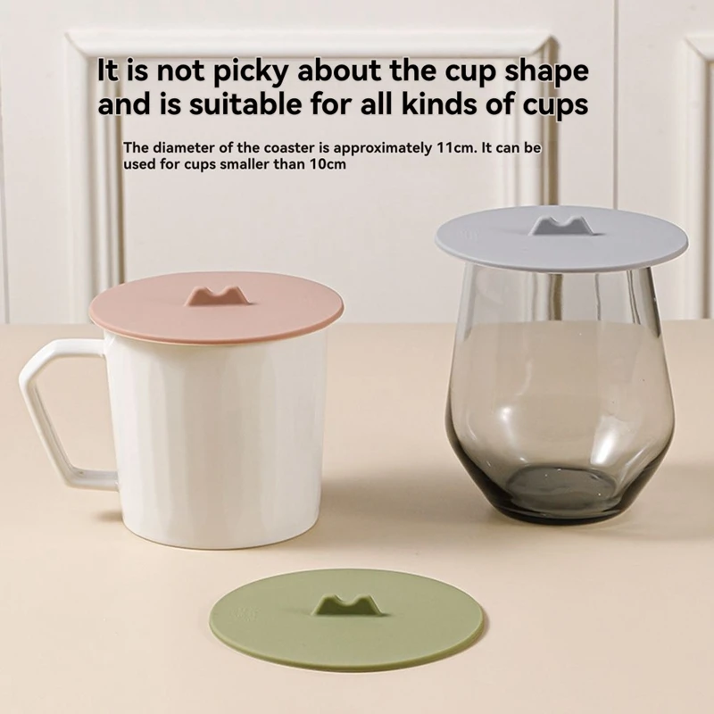 

6 шт. силиконовых крышек для кружек, чайных чашек, кофейных чашек, пищевой силикон, защита от пыли, герметичная упаковка для розничной продажи