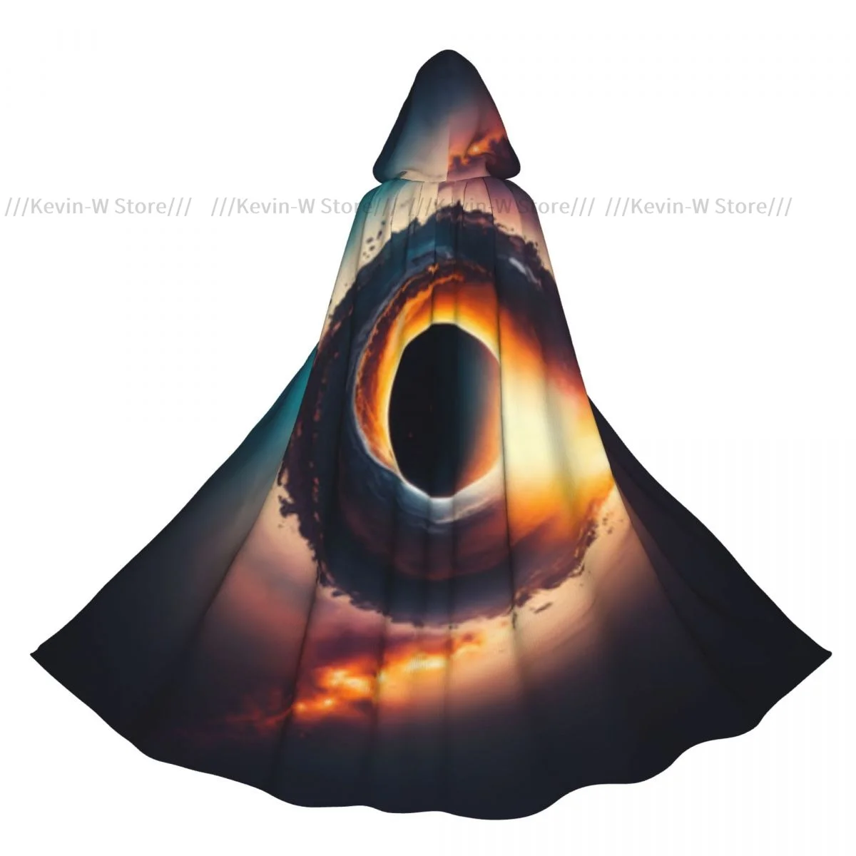 

Hooded Cloak Unisex Cloak with Hood Black Hole Cloak Vampire Witch Cape Cosplay Costume