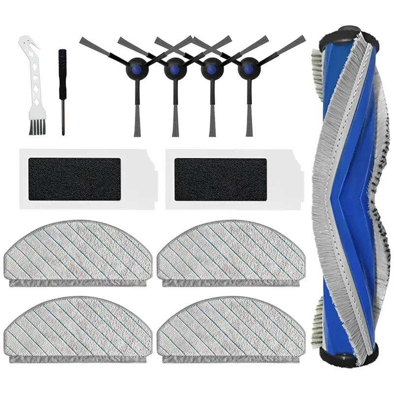 ATP3- 13Pcs For ECOVACS DEEBOT N20 Plus /N20 /N20 PRO Plus  Vacuum Cleaner Replacement Parts   Roller Side Brush Filter Mop Clot