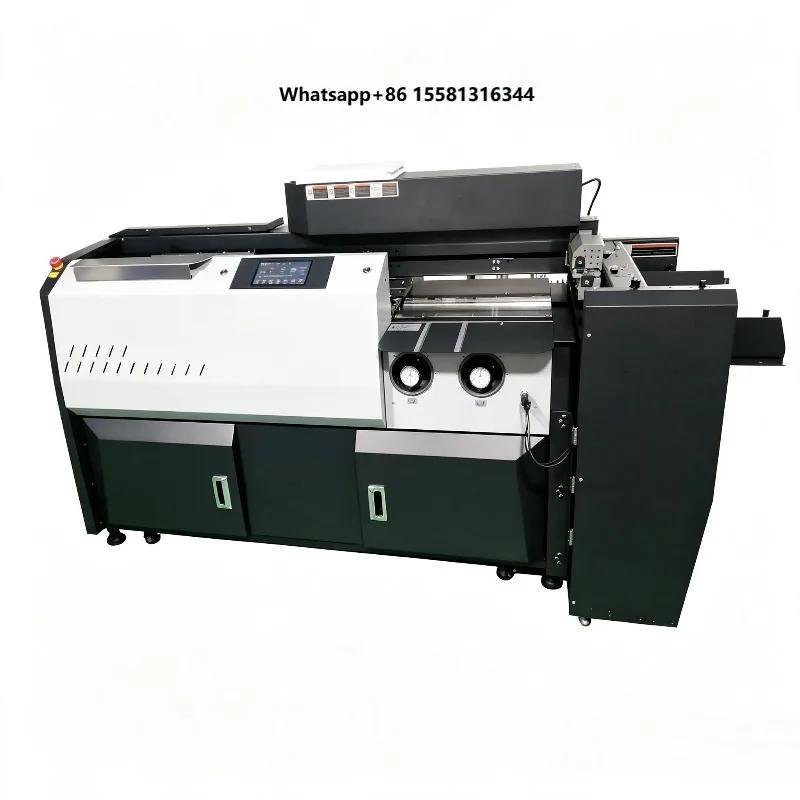 HT-8 + S490E automatic paper feeding A4 size automatic gluing and binding machine,  for book binding